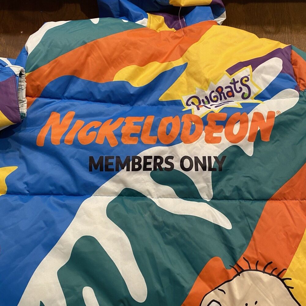 MEMBERS ONLY X NICKELODEON Rugrats Jacket Men Size L Puffer Chucky Tommy Reptar - Picture 9 of 9